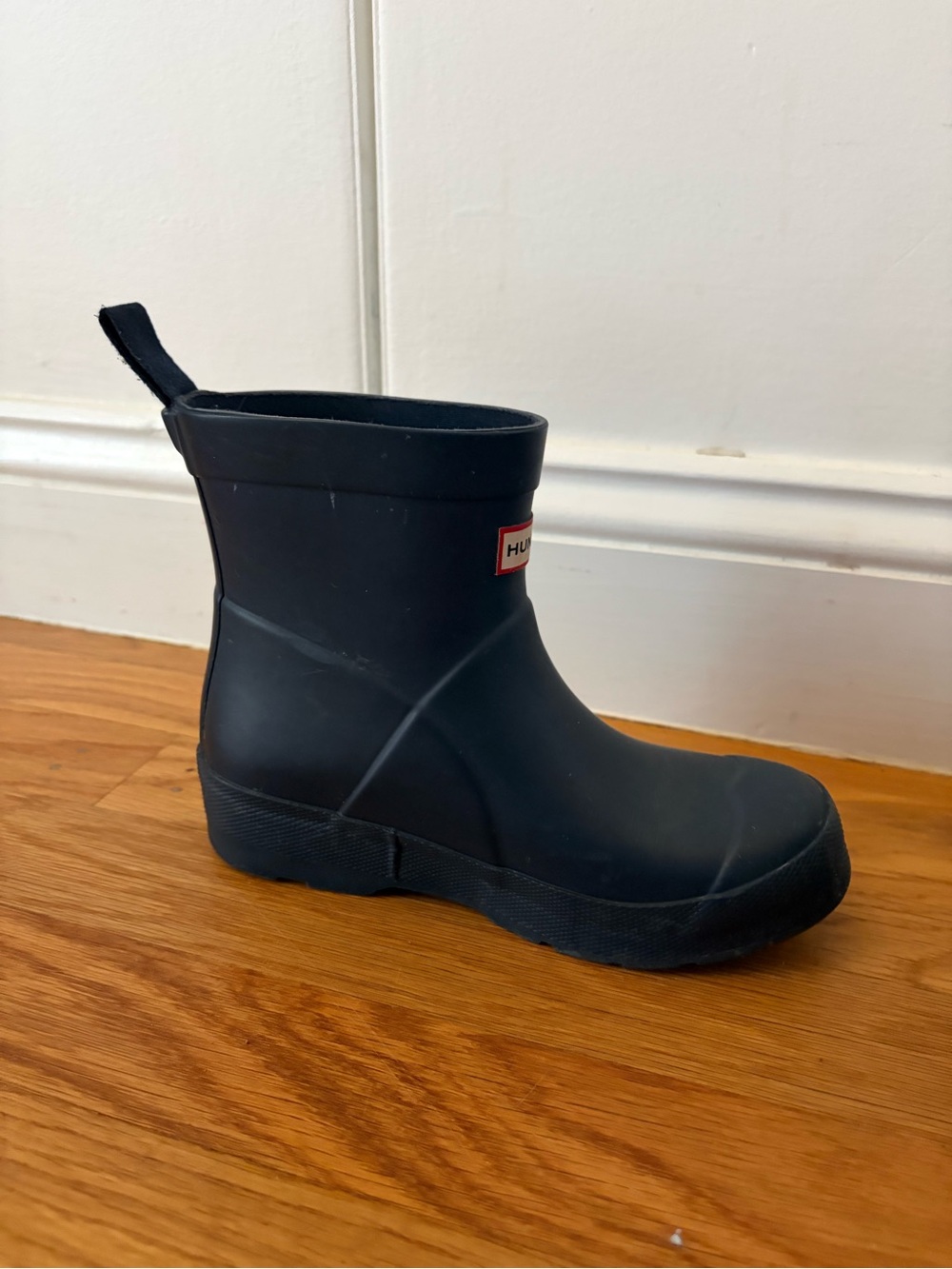 Hunter Short Black Matte Rain Boot
